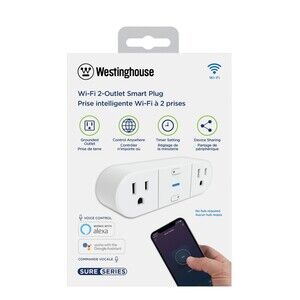 Westinghouse Wi-Fi Smart Sockets- 2-Outlet